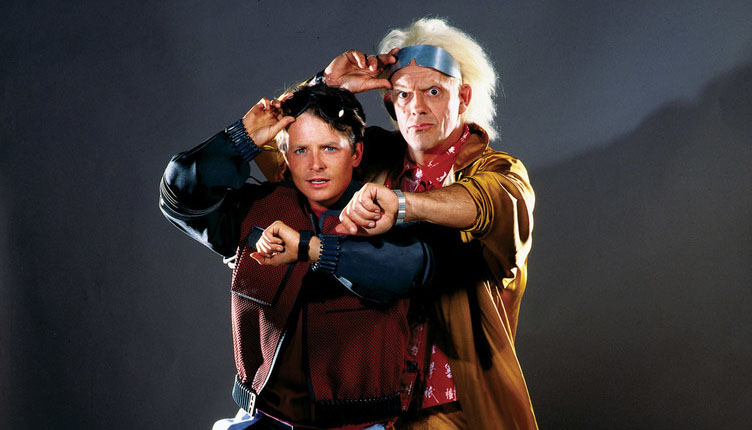 back to the future marty mcfly and doc brown